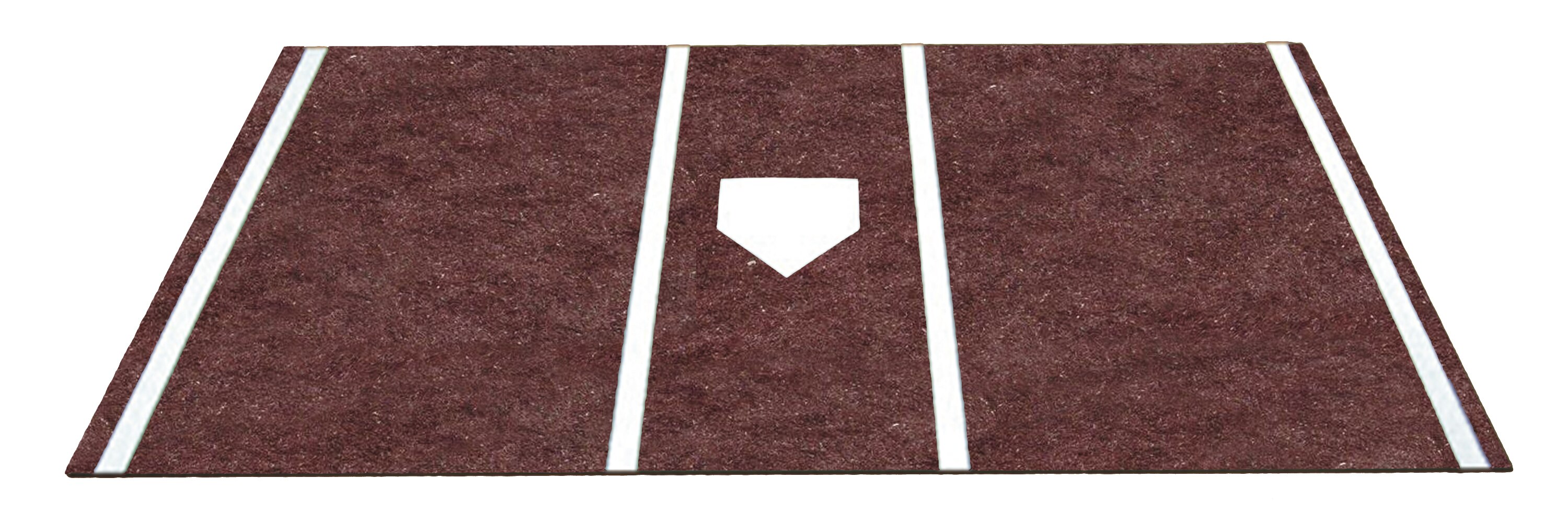 Brown Baseball Home Plate Mat
